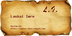 Laskai Imre névjegykártya